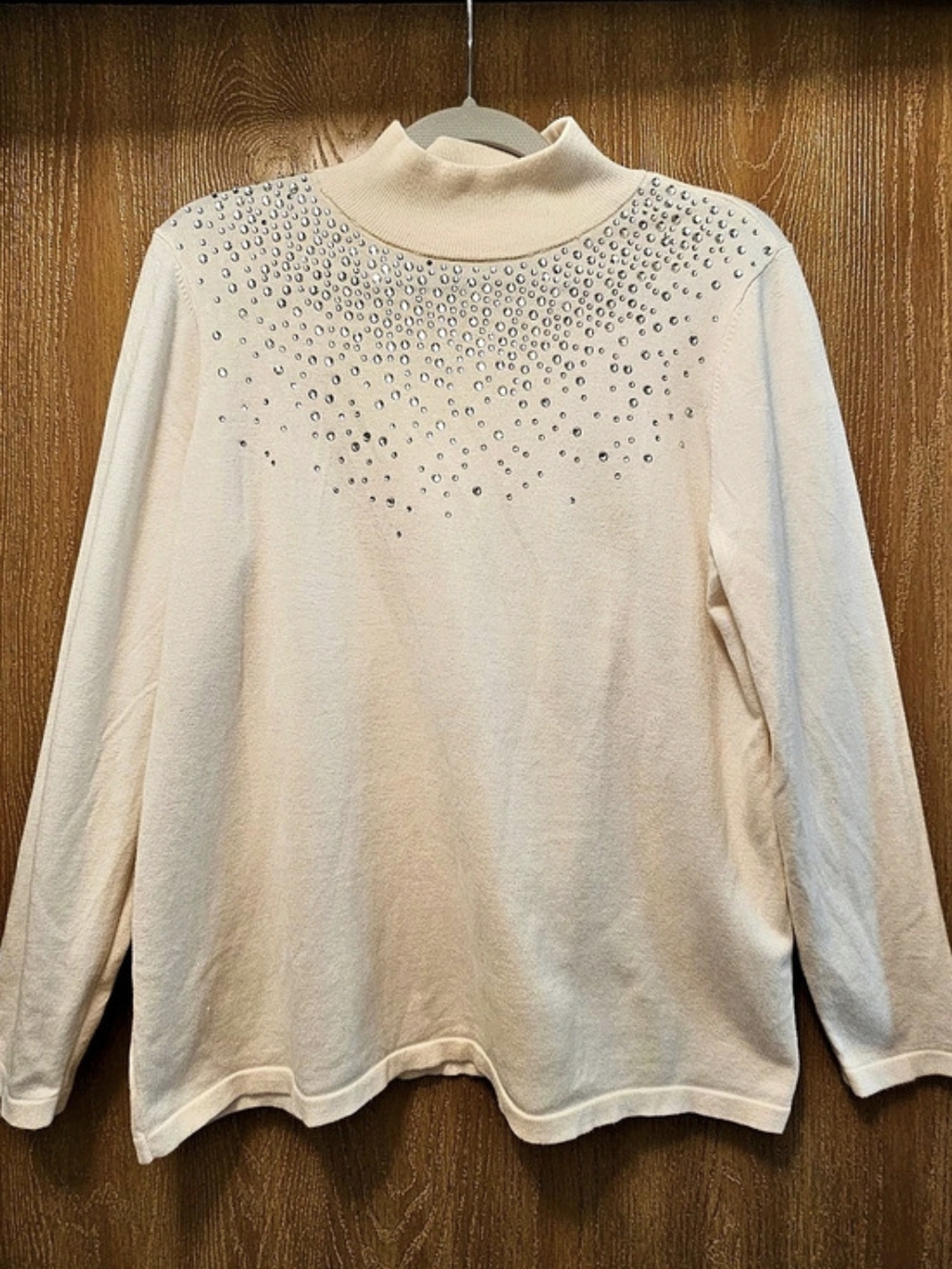 Chico's Elegant Women's Rhinestone -Embellished Sweater
